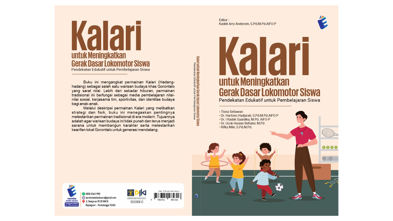 Cover eBook KALARI UNTUK MENINGKATKAN GERAK DASAR LOKOMOTOR SISWA